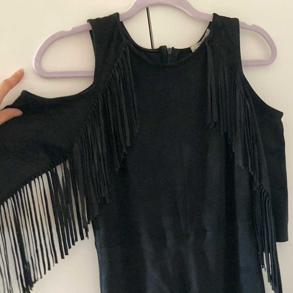 Chic Black Suede dress